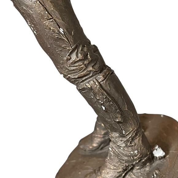 Michael Garman Stage Driver Sculpture Vintage 1987 Cowboy Bronzetone Statue READ - Picture 16 of 16